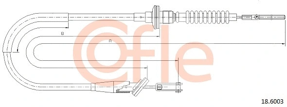 Cable Pull, clutch control (18.6003)
