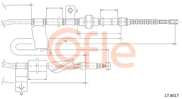 Cable Pull, parking brake (92.17.4017)