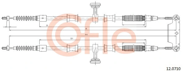 Cable Pull, parking brake (12.0710)