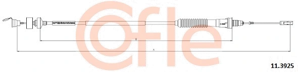 Cable Pull, clutch control (11.3925)