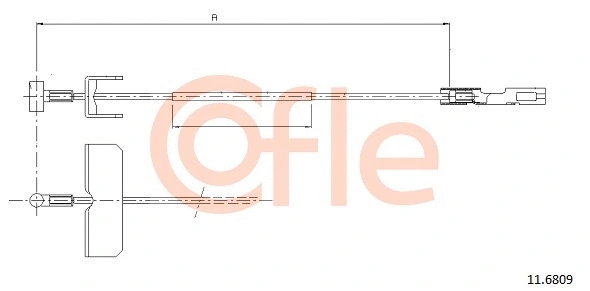 Cable Pull, parking brake (11.6809)
