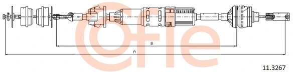 Cable Pull, clutch control (11.3267)