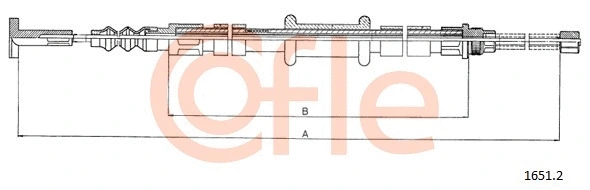 Cable Pull, parking brake (1651.2)