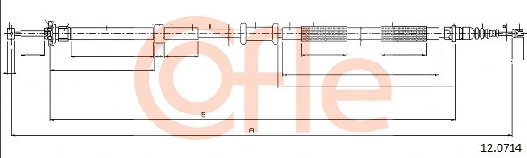 Cable Pull, parking brake (12.0714)