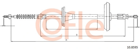 Cable Pull, parking brake (10.8595)