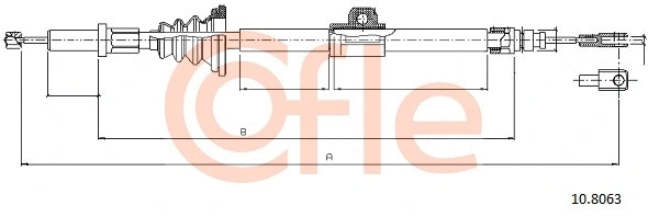 Cable Pull, parking brake (10.8063)