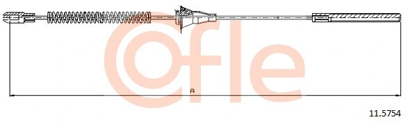 Cable Pull, parking brake (11.5754)
