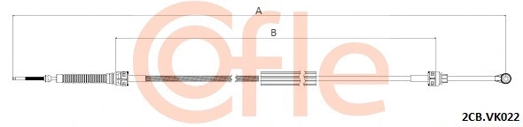 Cable Pull, manual transmission (2CB.VK022)