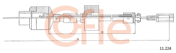 Cable Pull, clutch control (11.224)