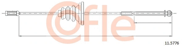 Cable Pull, parking brake (11.5776)