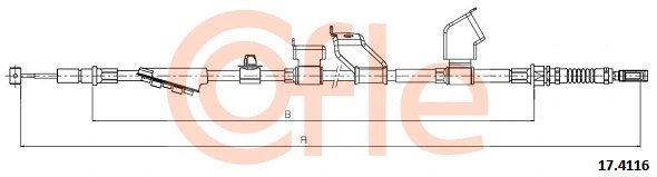 Cable Pull, parking brake (92.17.4116)