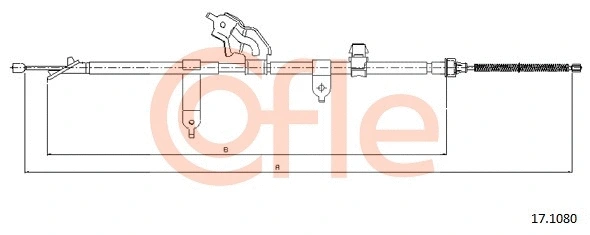 Cable Pull, parking brake (17.1080)