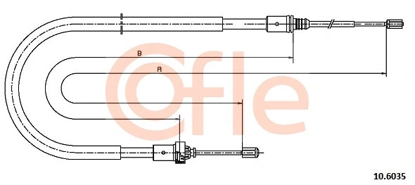 Cable Pull, parking brake (10.6035)