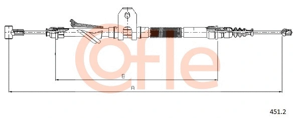 Cable Pull, parking brake (451.2)