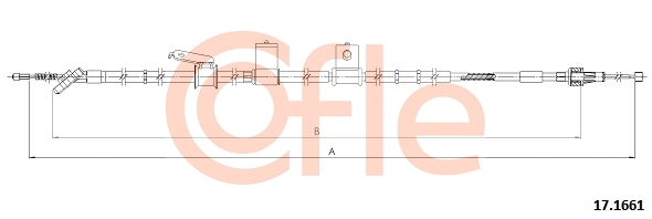 Cable Pull, parking brake (17.1661)