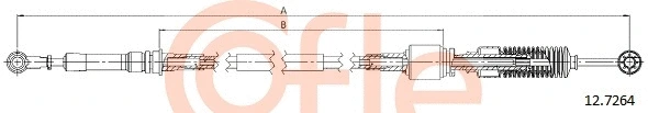 Cable Pull, manual transmission (12.7264)