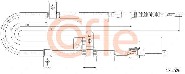 Cable Pull, parking brake (17.2526)