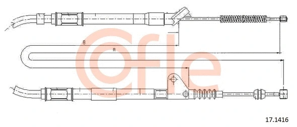 Cable Pull, parking brake (17.1416)