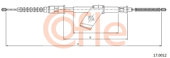 Cable Pull, parking brake (17.0012)