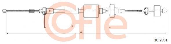Cable Pull, clutch control (10.2891)