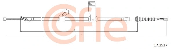 Cable Pull, parking brake (17.2517)
