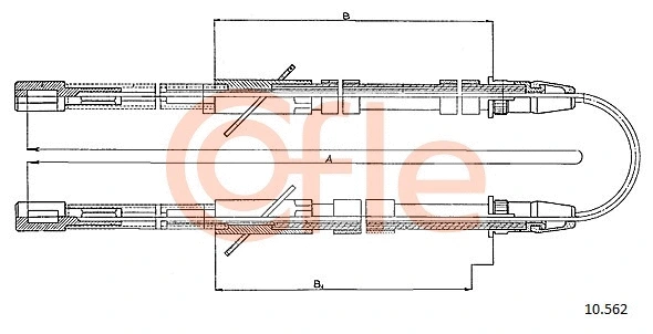 Cable Pull, parking brake (10.562)