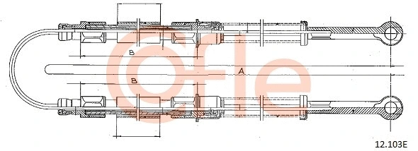 Cable Pull, parking brake (12.103E)