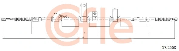 Cable Pull, parking brake (17.2568)
