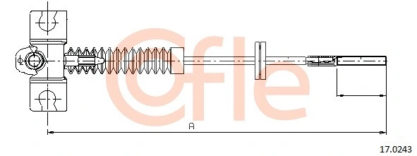 Cable Pull, parking brake (17.0243)