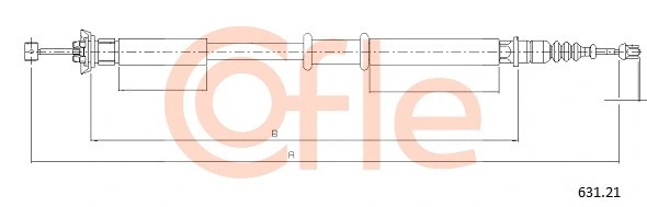 Cable Pull, parking brake (631.21)
