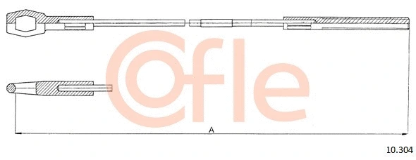 Cable Pull, clutch control (10.304)