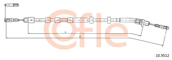 Cable Pull, parking brake (10.9512)