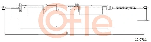 Cable Pull, parking brake (12.0731)