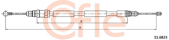 Cable Pull, parking brake (11.6823)