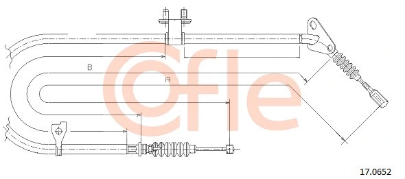 Cable Pull, parking brake (17.0652)