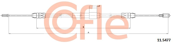 Cable Pull, parking brake (92.11.5477)