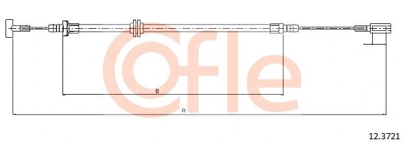 Cable Pull, parking brake (12.3721)