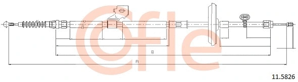 Cable Pull, parking brake (11.5826)