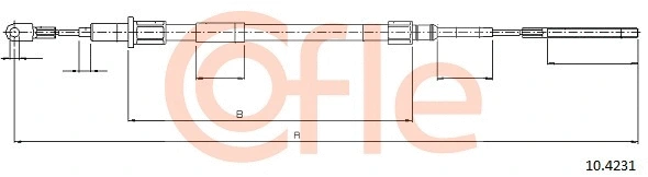 Cable Pull, parking brake (10.4231)