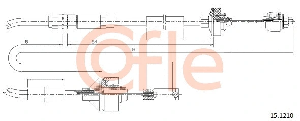 Cable Pull, clutch control (15.1210)