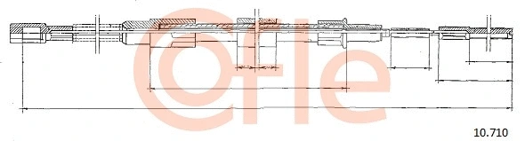 Cable Pull, parking brake (10.710)