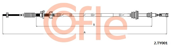 Cable Pull, clutch control (92.2.TY001)