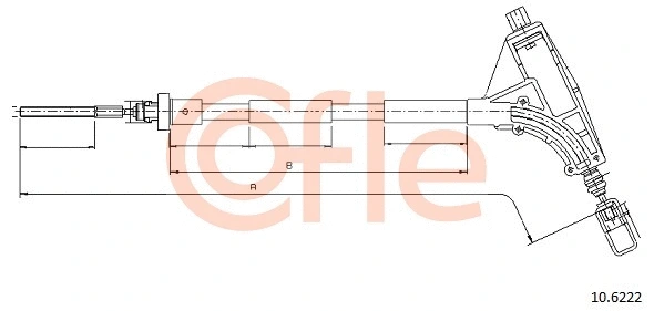 Cable Pull, parking brake (10.6222)