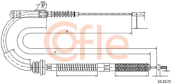 Cable Pull, parking brake (10.8172)