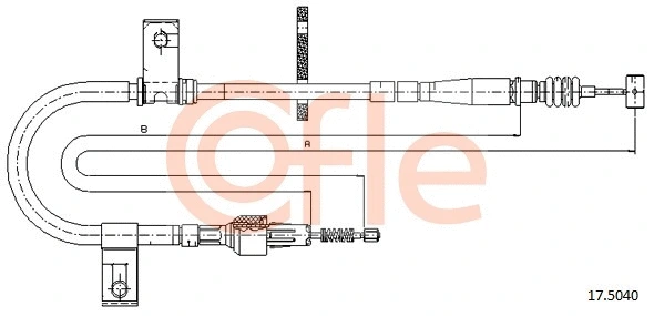 Cable Pull, parking brake (17.5040)