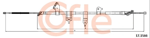 Cable Pull, parking brake (17.1566)