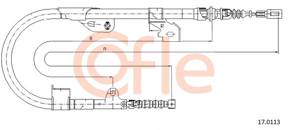 Cable Pull, parking brake (17.0113)