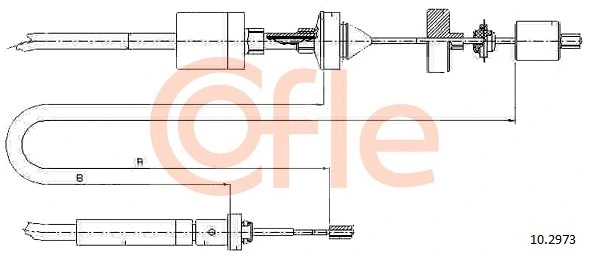 Cable Pull, clutch control (10.2973)