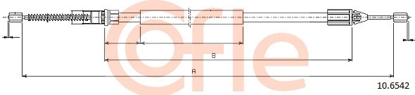 Cable Pull, parking brake (10.6542)