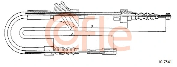 Cable Pull, parking brake (10.7541)